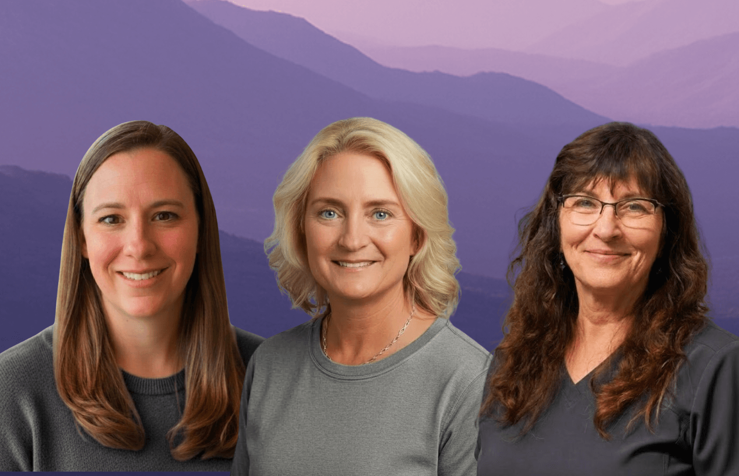 Peak Medical Wellness care team — Erin Jarrett, Cindy Dean, and Cindy Jurgens